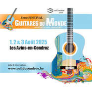 3e Festival de Guitares du Monde (Les Avins-en-Condroz, 01 au 03/08/25)