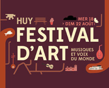 Festival d’Art de Huy  (du 18 au 22 août)